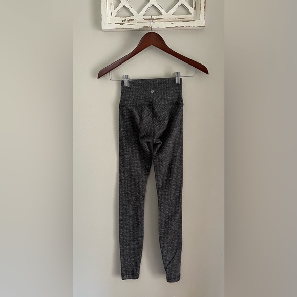 Lululemon Wunder Under High-Rise Leggings In Luon Variegated Knit Black Size 2 - Picture 4 of 13